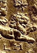 Earthlore Lore of Astrology: Roman coin depicting Leo