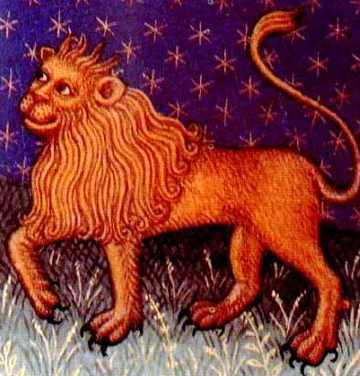 Earthlore Explorations Lore of Astrology Leo: 15th Century Manuscript Detail
