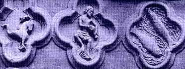 Earthlore Explorations Lore of Astrology: Capricorn, Aquarius, Pisces within Gothic sculpture, Amiens cathedral.