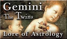 Earthlore Explorations - Lore of Astrology - Gemini Title