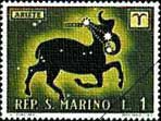 Earthlore Aries: San Marino Stamp