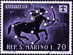 Earthlore Sagittarius: San Marino Stamp