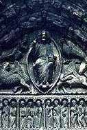 Earthlore Gothic Architecture: West portal tympanum, Notre Dame de Chartres.
