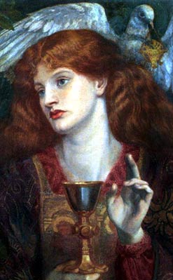 Earthlore Explorations Art: 'The Holy Grail' by Dante G. Rossetti