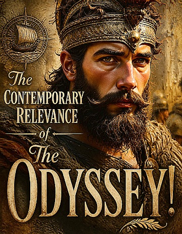 Promotional display for the Contemporary Relevance of the Odyssey