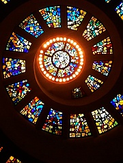 Spiral Stained Glass Window